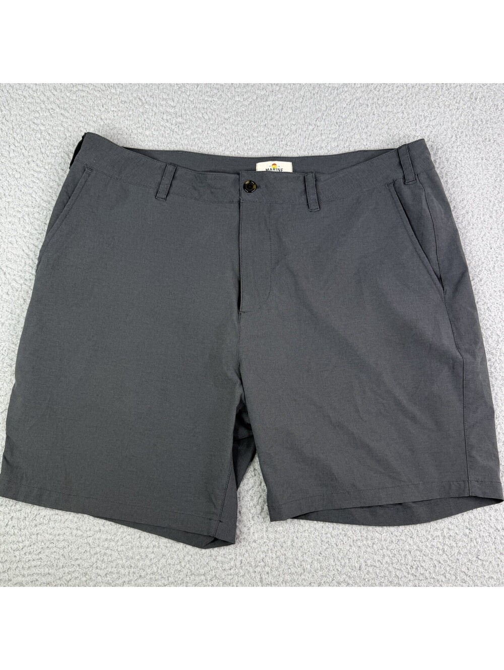 Marine Layer Golf Shorts Mens 36 Gray Chino Casual Style 15692